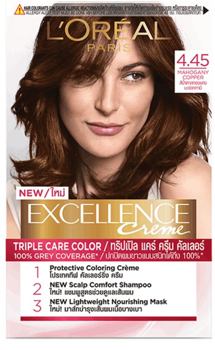 Loreal Paris Excellence Creme Triple Care Hair Color - 4.45 Mohogany Copper