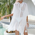 New in Clothing for Women Knitted Hollow Bikini Cover-Ups Summer Loose Swimsuit Sunscreen Smock Casual Fashion Beach Dress. 