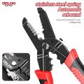 DELIXI ELECTRIC Wire Stripping Pliers Wire Pressing Pliers Wire Cutting Pliers 8-inch Multifunctional Pliers for Electrician.. 