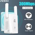 FENVI 300Mbps WiFi Repeater Extender Amplifier Wi-Fi Signal Network Booster 802.11N Long Range Wireless Access Point Repetidor. 
