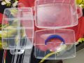 double layered jewellery box | plastic transparent |. 
