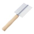 Pet Knot Trimmer Brush, Dog Cat Knot Remover Comb, Pet Grooming Tool, Ideal for Long Curly Haired Animals Wooden Handle Comb. 