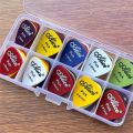 Multicolor ABS Premium Plastic Bass Ukulele Acoustic Electric Guitar Picks 0.58 0.71 0.81 0.96 1.20 1.50mm Thickness.