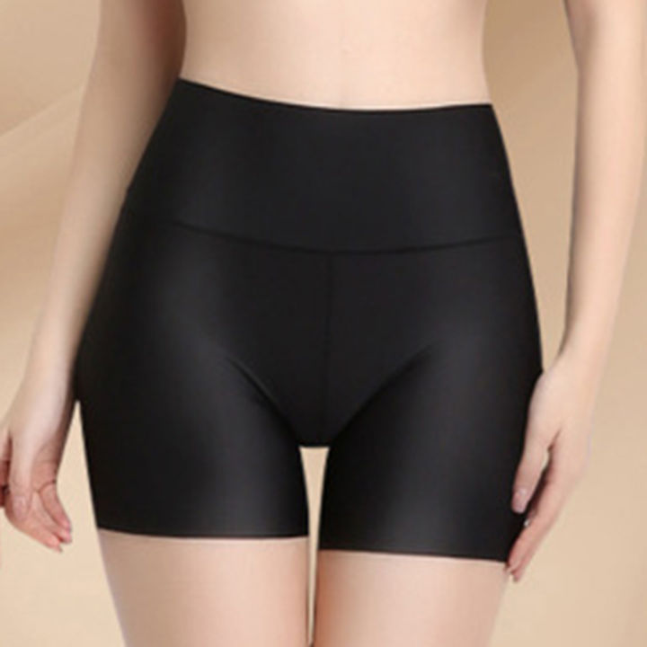 Ready%20Stocked%20Safety%20Pants%20High%20Waist%20Women's%20Shorts%20Under%20The%20Skirt%20Ice%20Silk%20Seamless%20Panties%20Breathable%20Boxer%20Briefs%20Cycling%20-%20Image%203