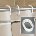 Premium Geometric Shower Curtain - Black White PEVA Waterproof Bathroom Decor with Heavy Duty Hooks. 
