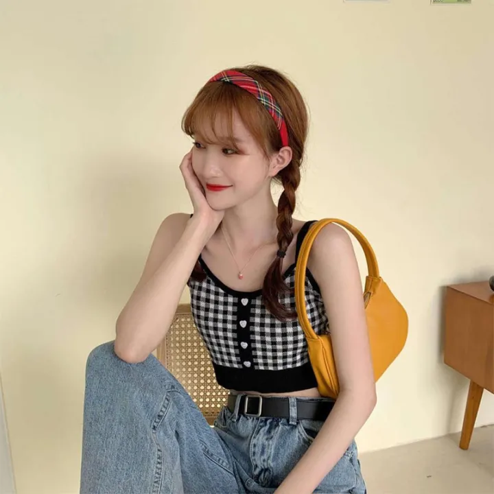 Summer%20New%20Fashion%20Women%20Plaid%20Crop%20Buttons%20Camis%20Knitting%20Cute%20Tank%20Tops%20Ladies%20Sleeveless%20Solid%20Crop%20Tops%20-%20Image%203