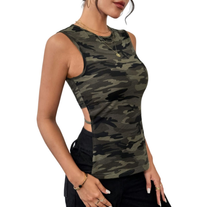 Summer%20Casual%20Sleeveless%20Tank%20Top%20Women's%20%20Pattern%20Longer%20Front%20and%20Shorter%20Back%20Vest%20Suitable%20for%20Fitness%20and%20Sports%20-%20Image%207