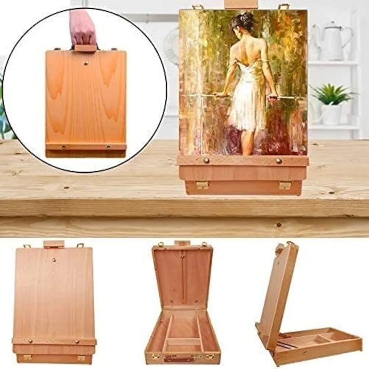 Premium%20Portable%20Wooden%20Art%20Easel%20with%20Paper%20Tray%20and%20Palette%20-%20Adjustable%20Desk-Top%20Studio%20Easel%20for%20Artists%20-%20Image%203