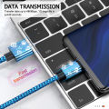 Fast Charging USB Type C Cable for Samsung Galaxy S23 Xiaomi Redmi OnePlus Mobile Phone USB C Charger Data Cord Long Wire 2m 3m.