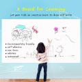 Dry Erase White board wall self adhesive ,vinyle Sticker ,reusable whiteboard sheetwith 2 Markers for Teaching at home & School- size :3*1.3ft size. 