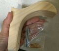 Wooden Helmet Holder. 