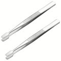 Precision Stamp & Collectible Tweezers with Wide Tip for stamps coins philately Durable for philately for coin collecting.