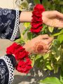 artificial flower hand gajra. 