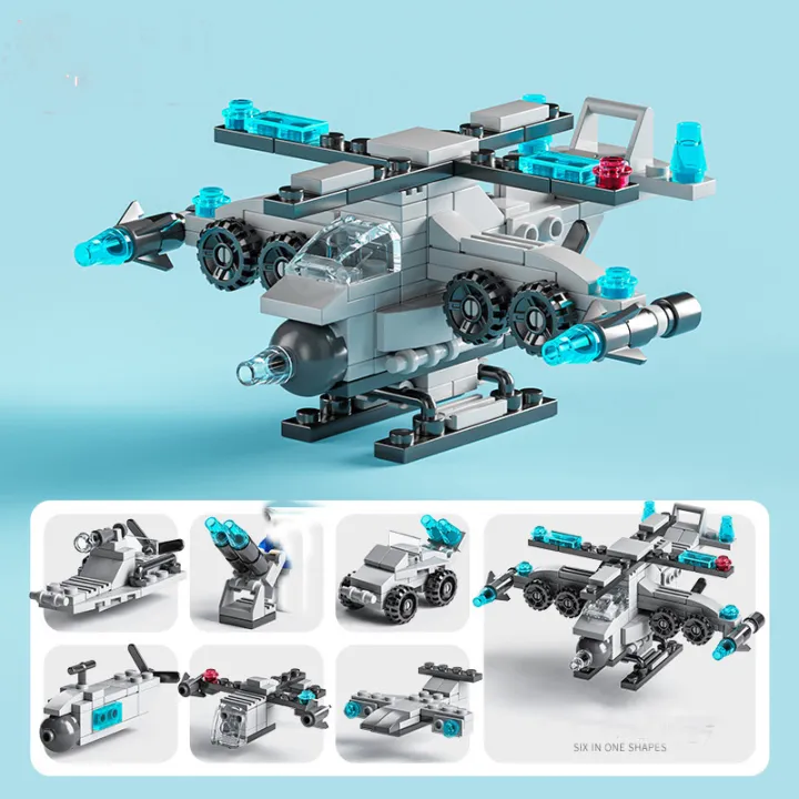 Mini%20size%206%20In%201%20Building%20Blocks%20DIY%20Police%20Car%20Fire%20Truck%20Castle%20Model%20Bricks%20Kids%20Educational%20Toys%20s%20-%20Image%202