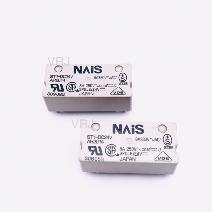 Magnetic S-T1-DC24V (NAIS) Relay 1 relay 6 pin contactor size 13*31*11mm available in Thailand