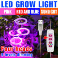 LED Grow Light Full Spectrum Phytolamp Indoor Plant Lamp Hydroponics Flower Seeds Cultivation Growing Light With Timing Function. 