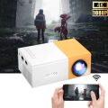 YG300 LED Mini Projector HD 320x240p compatible with HDMI USB TF Audio home Multimedia Player Smart projector Portable Travel. 