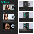 VGR Hair Dryers Professional Air Blower Negative Ion Hair Dryer 110000 RPM Hair Dryer Machine BLDC Motor Barber Salon V-401. 