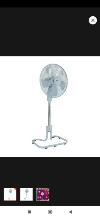 VISION%20Heavy%20Stand%20Fan-Trendy-Gray%205%20Blades-18"%20-%20Image%202