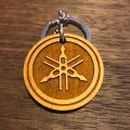 Yamaha- Bike- Biker- Logo Keychain- All Natural Nepali/Nepalese Wood/Wooden Keyring/Keychain. 