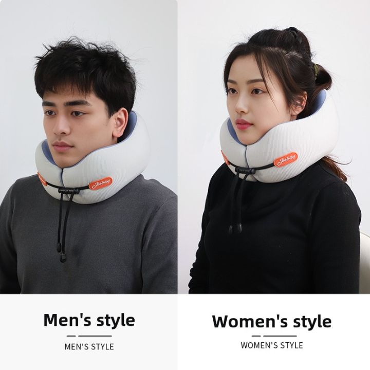 Memory%20Foam%20Ice%20Silk%20Neck%20Support%20Pillow%20Summer%20Travel%20Airplane%20U%20Shaped%20Portable%20Compact%20Pillow%20for%20Car%20Office%20Nap%20-%20Image%202