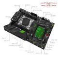 MACHINIST E5 MR9A PRO ATX X99 Motherboard Support LGA 2011-3 Xeon E5 V3 V4 CPU Processor DDR4 RAM Four Channel Memory NVME M.2. 