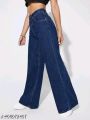 Exclusive Denim Palazzo Pants for Women Comfortable Wide Leg Design Stylish and Durable. 
