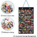 Wall-mounted Shoe Charms Organizer With 180 Holes Hanging Shoe Badge Charm Holder Shoe Decoration Clog Charms Display Collection. 