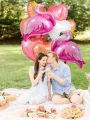 2pcs Flamingo Shaped Aluminum Foil Balloon, Large Balloon Used As Birthday , Party Decoration, Wedding. 