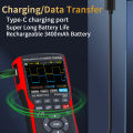 ZOYI ZT-703S 3 in 1 Oscilloscope Multimeter with 3.5 Inch IPS Display,25000 Counts, Dual Channel 50MHZ Bandwidth,280MSa/s. 
