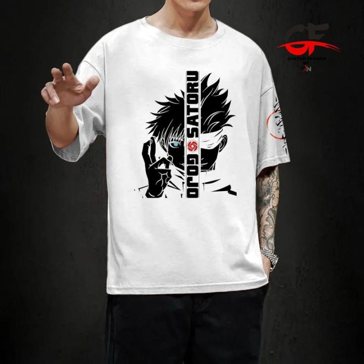 oversize gojo face satoru t-shirt (fabric fine PC)