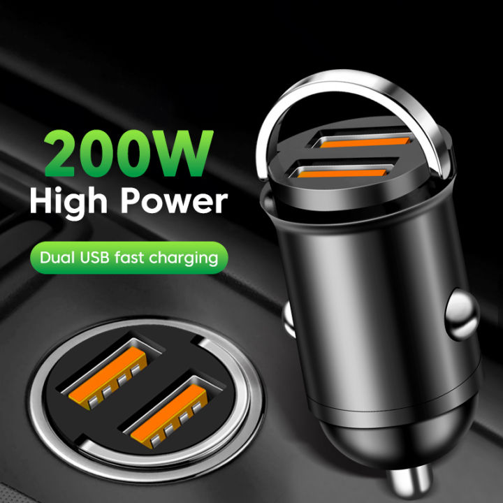 200W%20Dual%20USB%20Car%20Charger%20Pull%20Ring%20Fast%20Charging%20Car%20Phone%20Charger%20Adapter%20For%20Xiaomi%20Samsung%20Mini%20Car%20Charger%20-%20Image%204