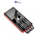 Strike PB-04 10000Mah Power bank Fast Charging 4IN1 Cable Built-in Led Flash light Let Display. 