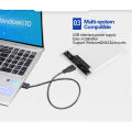 3.0/2.0 HDD Enclosure 2.5inch SATA SSD Hard Drive Case with 5Gbps Transfer Speed and Transparent Design Mobile External Housing.