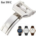 Watch Band Buckle for IWC Pilot Mark Portuguese PORTOFINO Little Prince Stainless Steel Folding Clasp Deployment Buckle 18mm. 