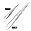 20CM/30CM Home Medical Garden Kitchen BBQ Tool Long Barbecue  Food Tong Stainless Steel Straight  Tweezer Toothed Tweezer. 