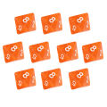 10Pcs D8 Transparent Color Dice Set, Plastic 8 Sided for Role Playing Board Games - Gaming Accessories. 