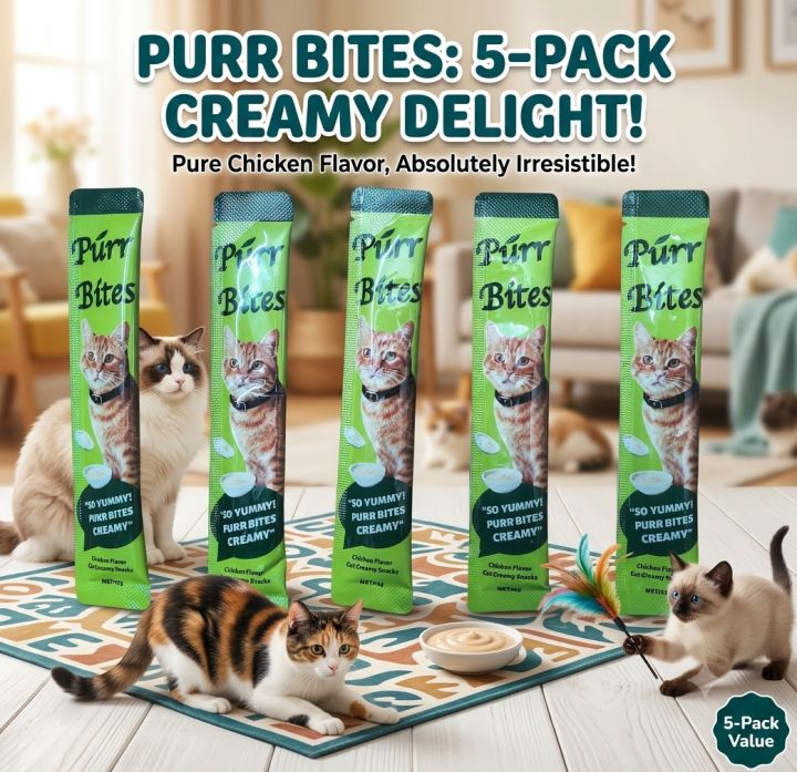 Purr Bites Treat Chicken 5 Pcs