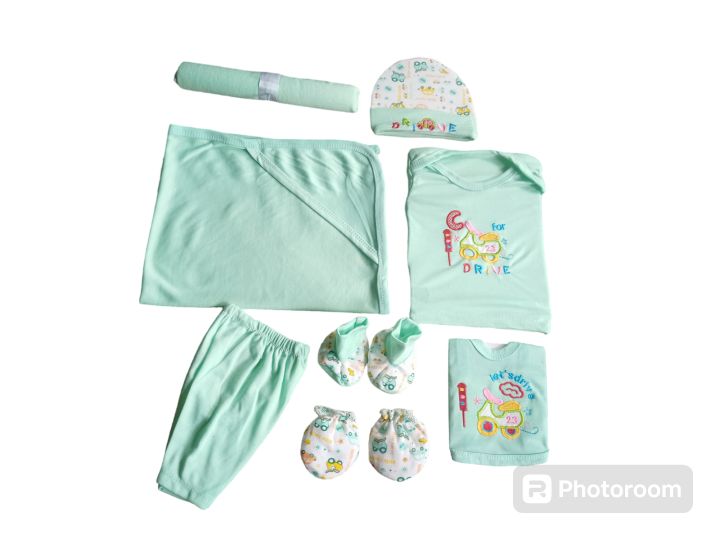 Newborn Baby 8pcs Suit Set | Daraz.pk