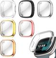 Full Screen Protector Case For Fitbit Versa 4 Soft TPU Screen Protector Cover For Fitbit Versa 3/Sense/Sense 2 Protective Cover.