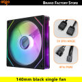 Aigo AS14 140mm Fan Argb Pc Case Ventiladores 4PIN PWM 5V-3PIN Cpu Water Cooler Gabinete Gamer Cooling Kit Fans Rgb Ventilador. 