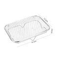 New Stackable Air Fryer Rack Non-Stick Stainless Steel Grilling Rack Airfryer Tray Grill Basket Durable Kitchen Gadgets. 