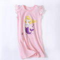Girl Cotton Nightgown Dress Comfortable Cotton Girls' Nightdress Home Wear Children's Pajamas Size 100-170.