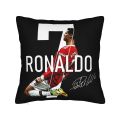 1pc Cristiano Ronaldo CR7 Decorative Pillowcases for Cozy Living Room and Bedroom Soft Machine Washable Cores Not Included. 