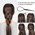 Hair Tool Hair Styling DIY Styling Tool Set Tail Hair Flipper Pull through Ponytail Tool French Hair Braiding Loop Tool French Centipede Braiders French Twist. 