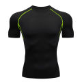 Men's Compression Shirts Summer Short Sleeves Tees T-shirt Gym Workout Fitness Running Tops Undershirts Baselayer Sportswear.