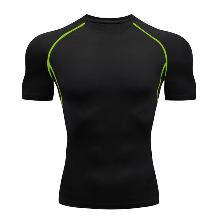 Men's%20Compression%20Shirts%20Summer%20Short%20Sleeves%20Tees%20T-shirt%20Gym%20Workout%20Fitness%20Running%20Tops%20Undershirts%20Baselayer%20Sportswear%20-%20Image%207