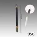 TOYO TC-17 Oil Glass Cutter Metal Handle Diamond Straight Head Cutting Tool New Black 17.5cm. 
