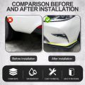 1 Pair Universal Black/Car Carbon Fiber Screen Car Bumper Spoiler Front Lip Anti-Collision For BMW Mercedes-Benz Toyota Audi. 