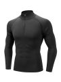 Men Running Compression T-shirt Long Sleeves Sport Tees Gym Fitness Sweatshirt Male Jogging Tracksuit Homme Athletic Shirt Tops. 